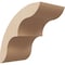 Ekena Millwork 5-inch W x 8-inch D x 8-inch H Ozark Rough Cedar Woodgrain TimberThane Knee Brace, Primed BRCUR05X08X08OZKRCPR - alternate 1
